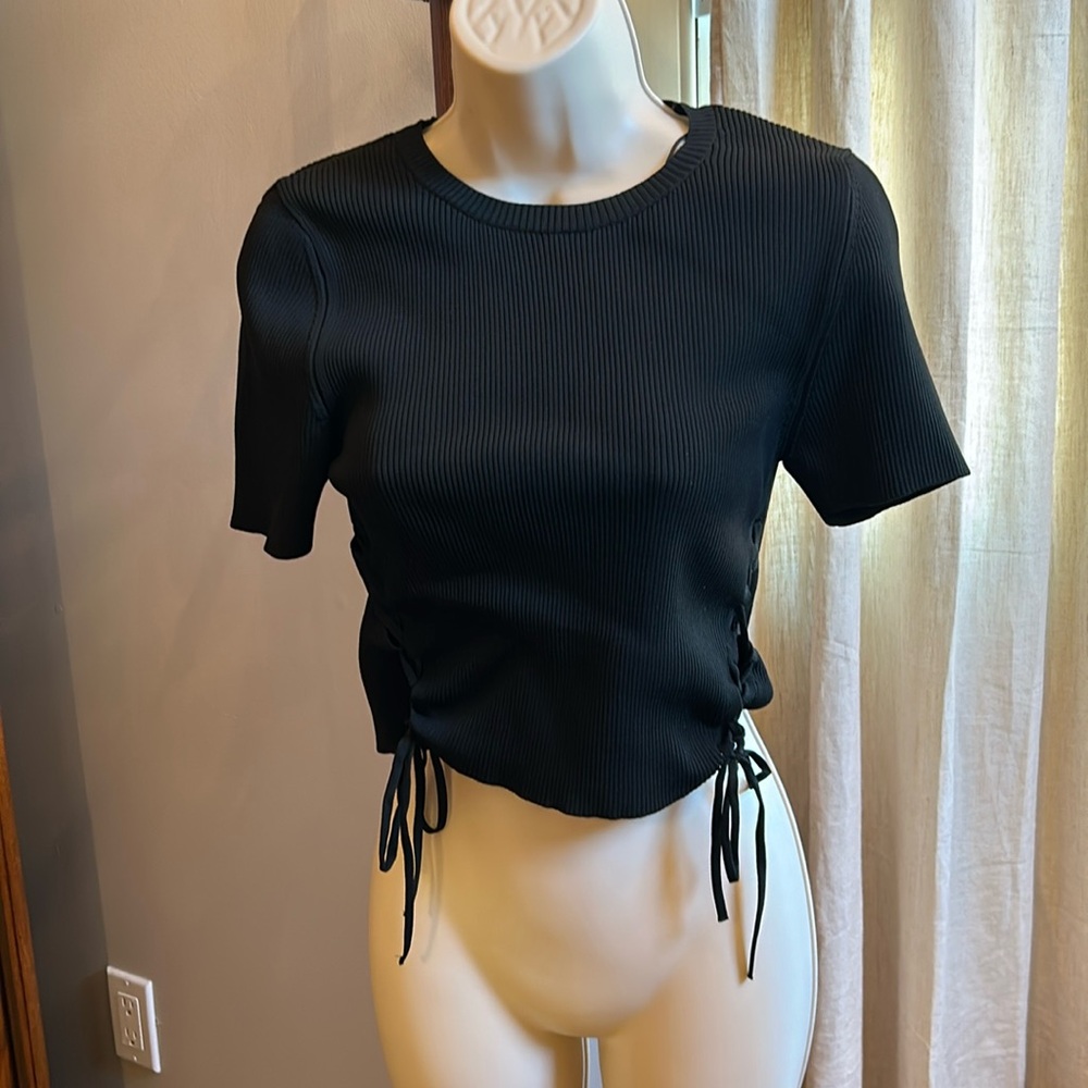Primark Lace-Up Detail T-Shirt